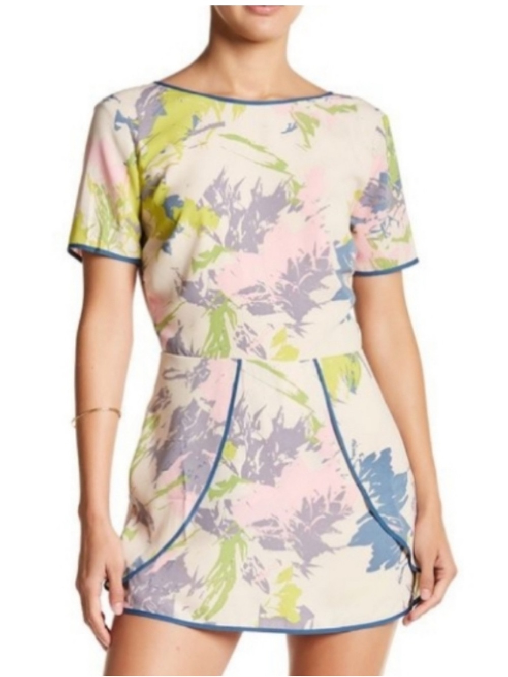 Anthropologie | Adelyn Rae | Watercolor Floral Print Mini Dress/Romper